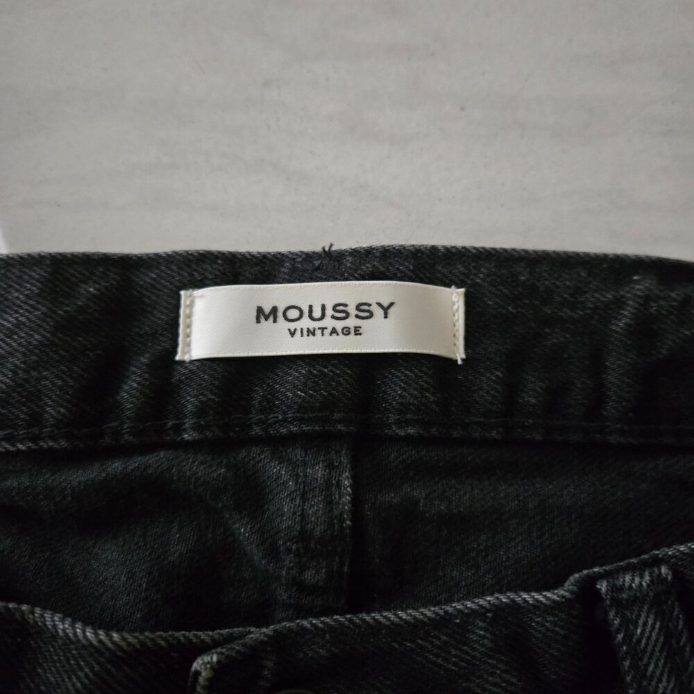 Moussy Vintage Staley Tapered Straight Leg Jeans Black 30 - Picture 4 of 5